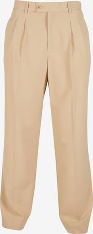 Urban Classics Bootcut Broek in Beige: voorkant