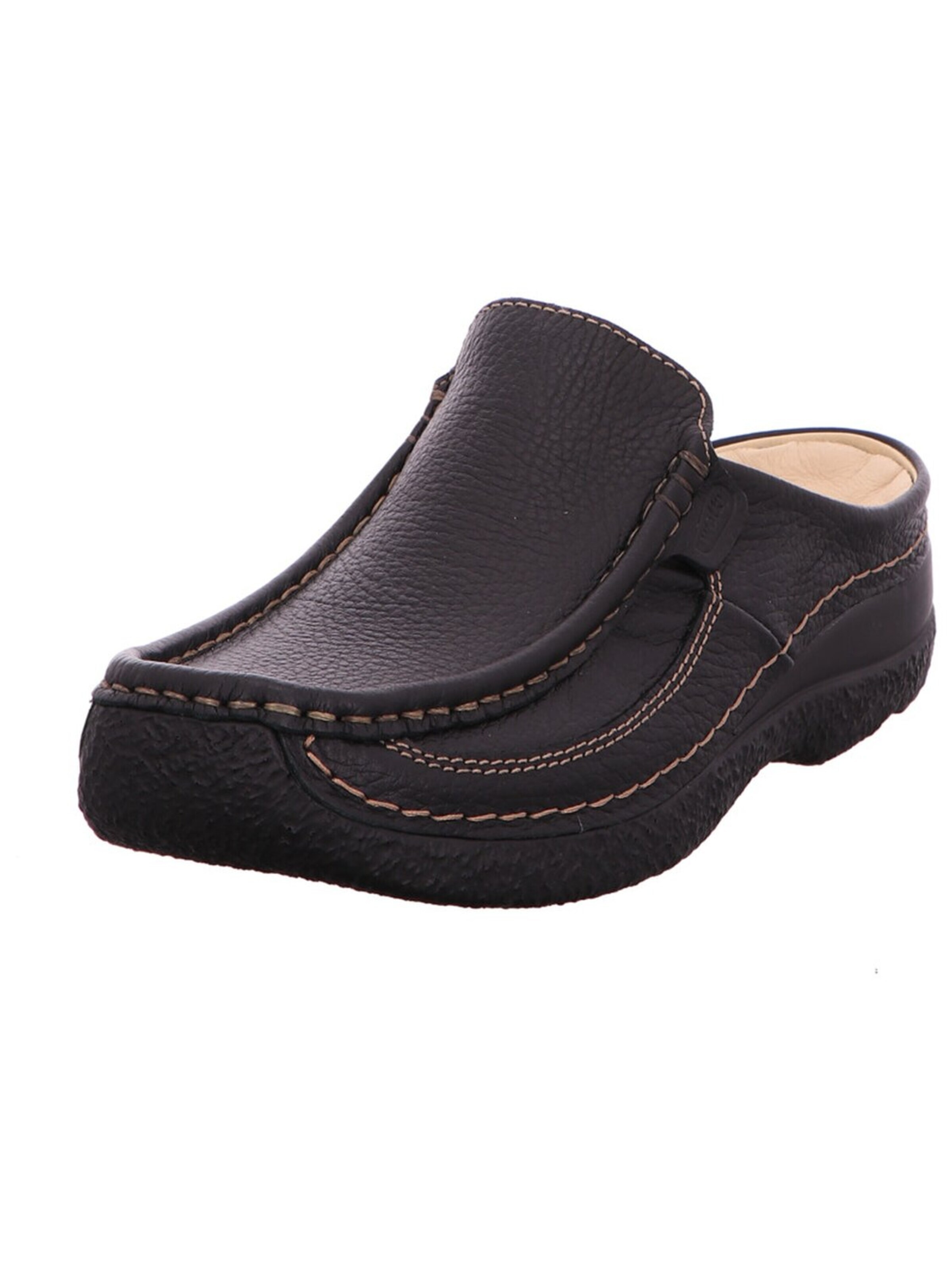 Mule 'Pantolette Damen 620270 Glattleder in schwarz' Wolky en noir : devant