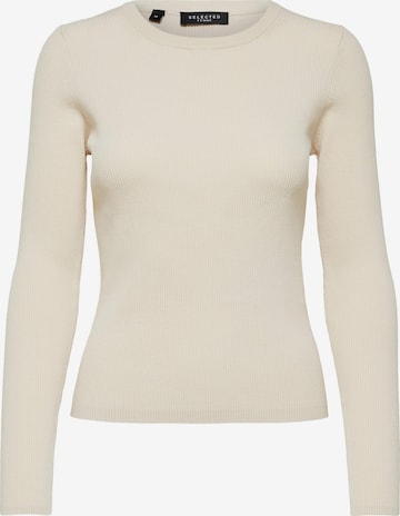 SELECTED FEMME Trui 'Amelia' in Beige: voorkant