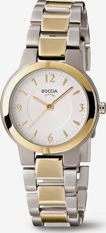 Boccia Titanium Analog Watch in Silver: front