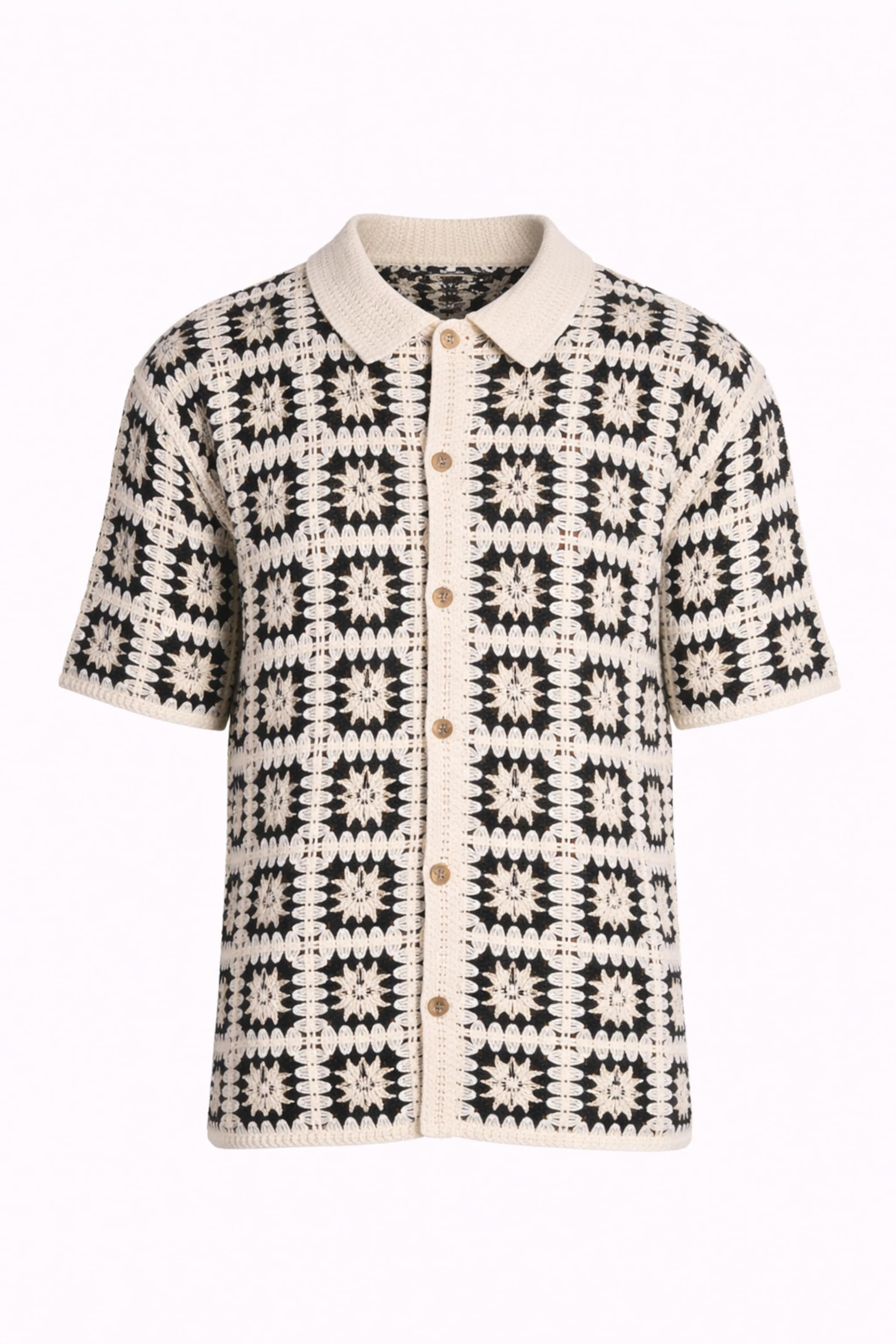 Gianni Kavanagh Regular fit Overhemd in Beige: voorkant