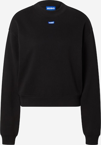 HUGOSweater majica 'Delessa' - crna boja: prednji dio