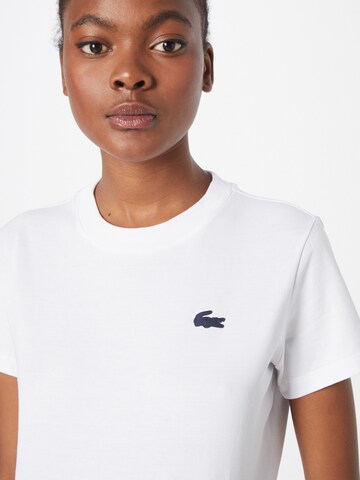 T-shirt fonctionnel Lacoste Sport en blanc