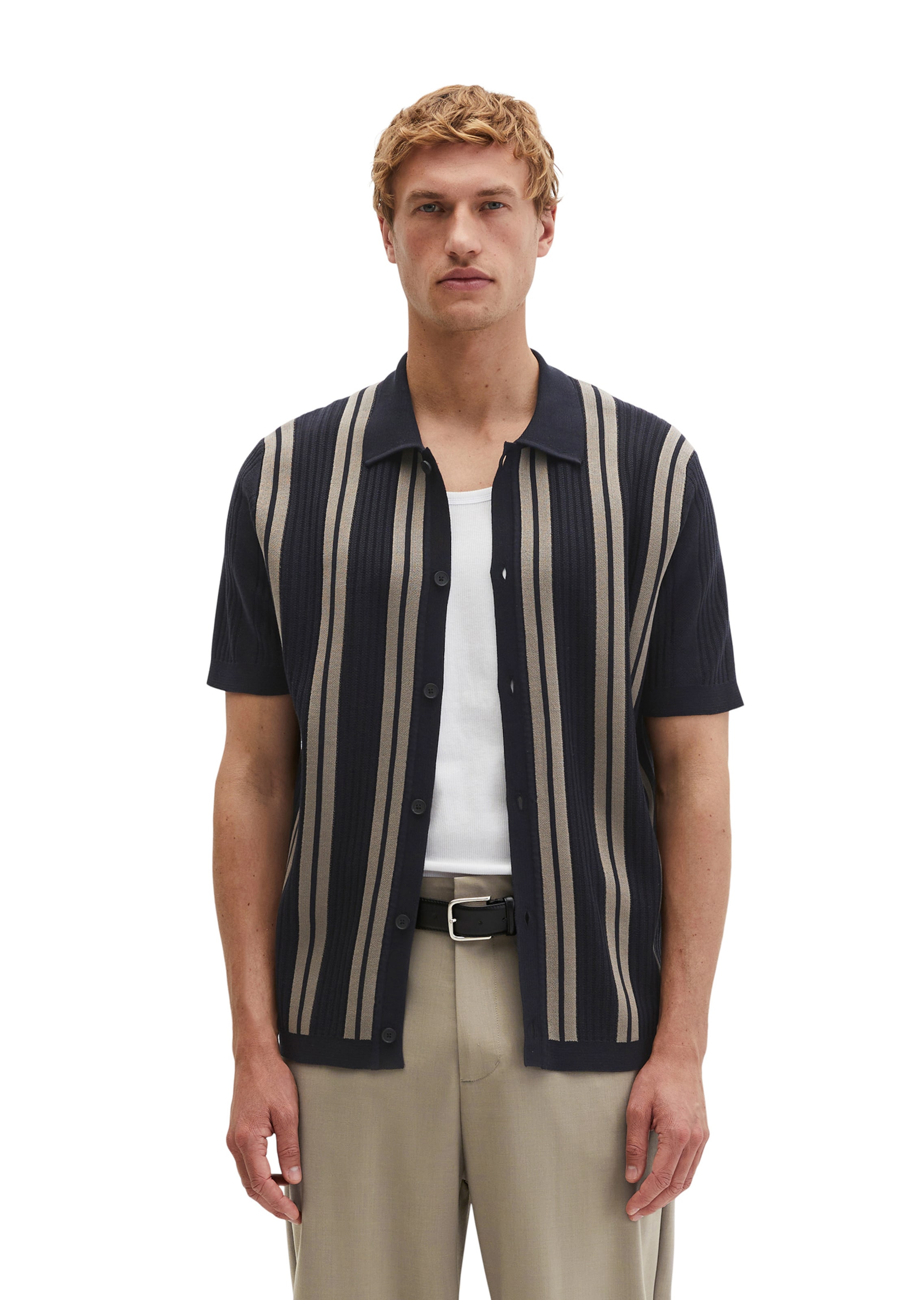 Marc O'Polo Regular Fit Hemd in Blau: Vorderseite