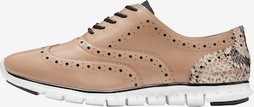 Cole Haan Athletic Lace-Up Shoes 'ZERØGRAND Wingtip Oxford' in Beige: front