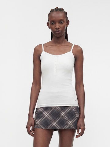 HOLLISTER Top | bela barva: sprednja stran