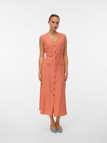 VERO MODA - Vestido camisero 'VMJaylin' en naranja: frente