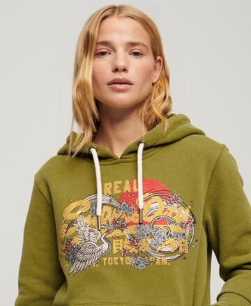 Superdry Sweatshirt 'Tokyo' in Green