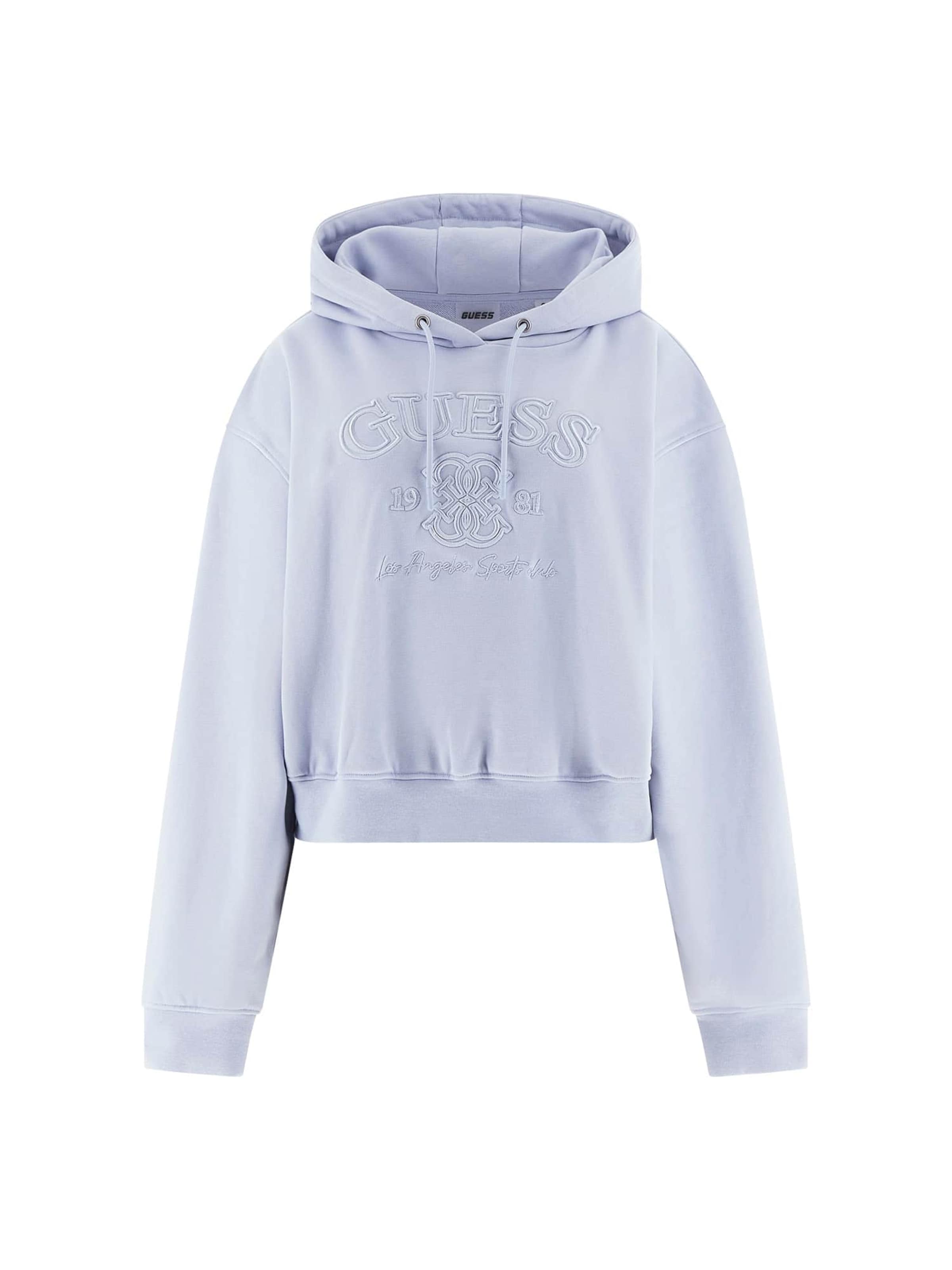 GUESS Athletic Sweatshirt 'YAYOI' in Blue: front