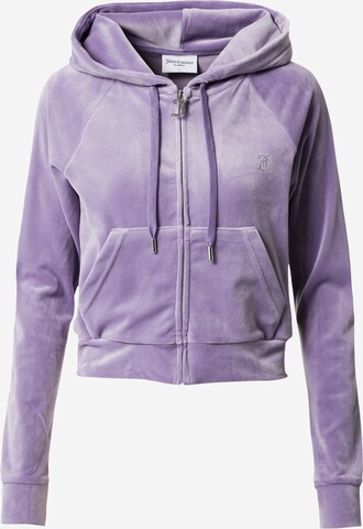 Juicy Couture Zip-Up Hoodie 'MADISON' in Purple: front