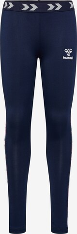 Hummel Skinny Sportbroek 'Hanna' in Blauw: voorkant