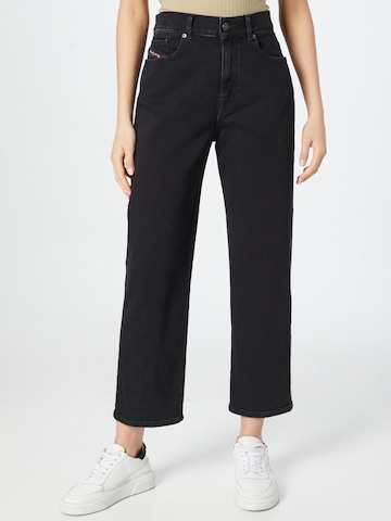 DIESEL Wide leg Jeans 'AIR' i svart: framsida