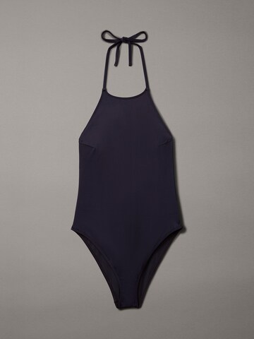 Calvin Klein Swimwear Badeanzug in Blau: Vorderseite