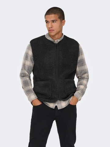Gilet 'ONSTony' Only & Sons en gris : devant