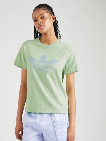 ADIDAS ORIGINALS Majica 'MONOGRAM' | zelena barva: sprednja stran