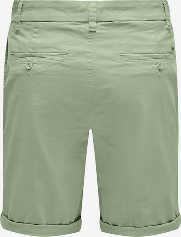 Only & Sons Regular Chino Pants 'Peter' in Green