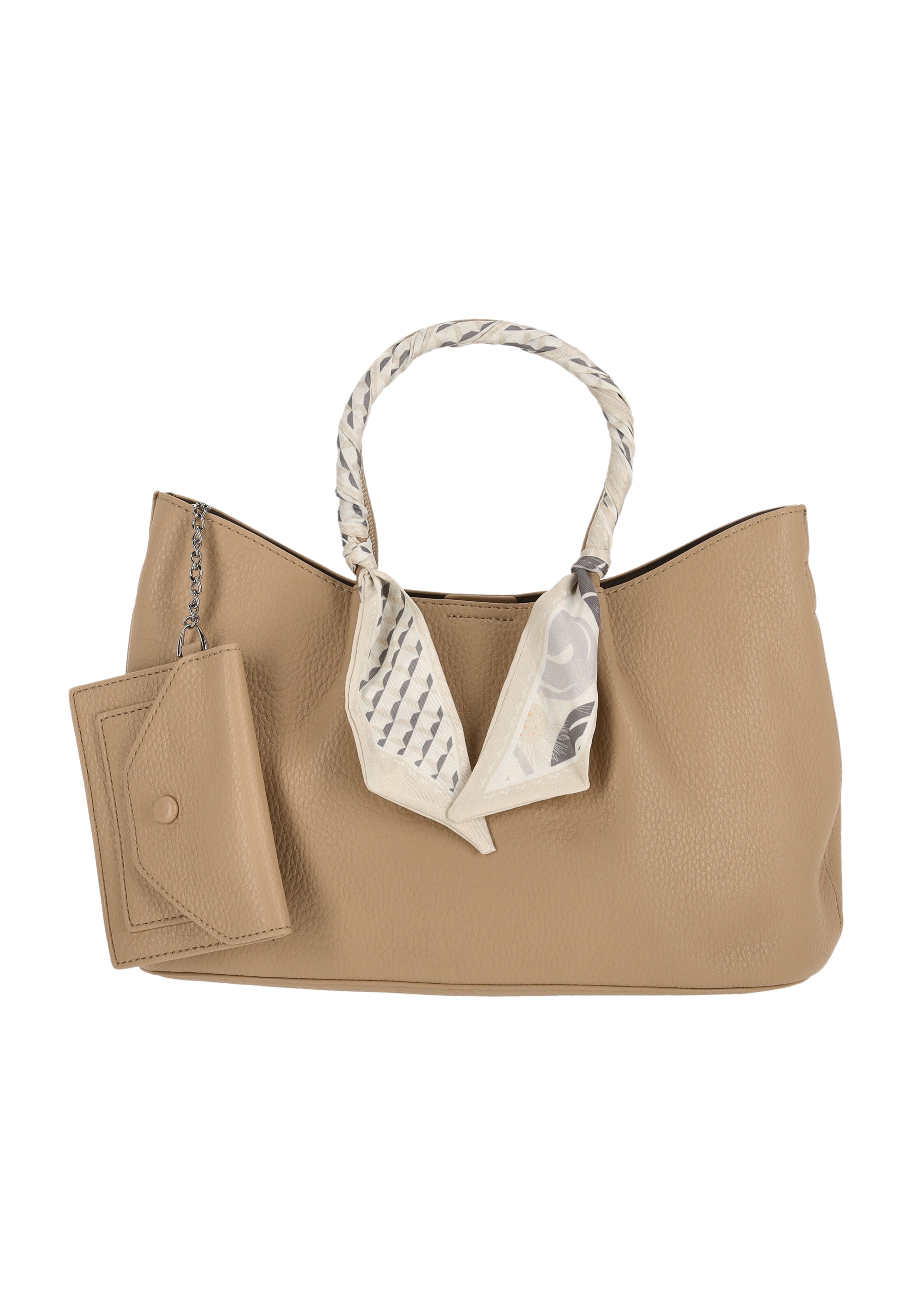 Usha - Bolso de mano en beige: frente