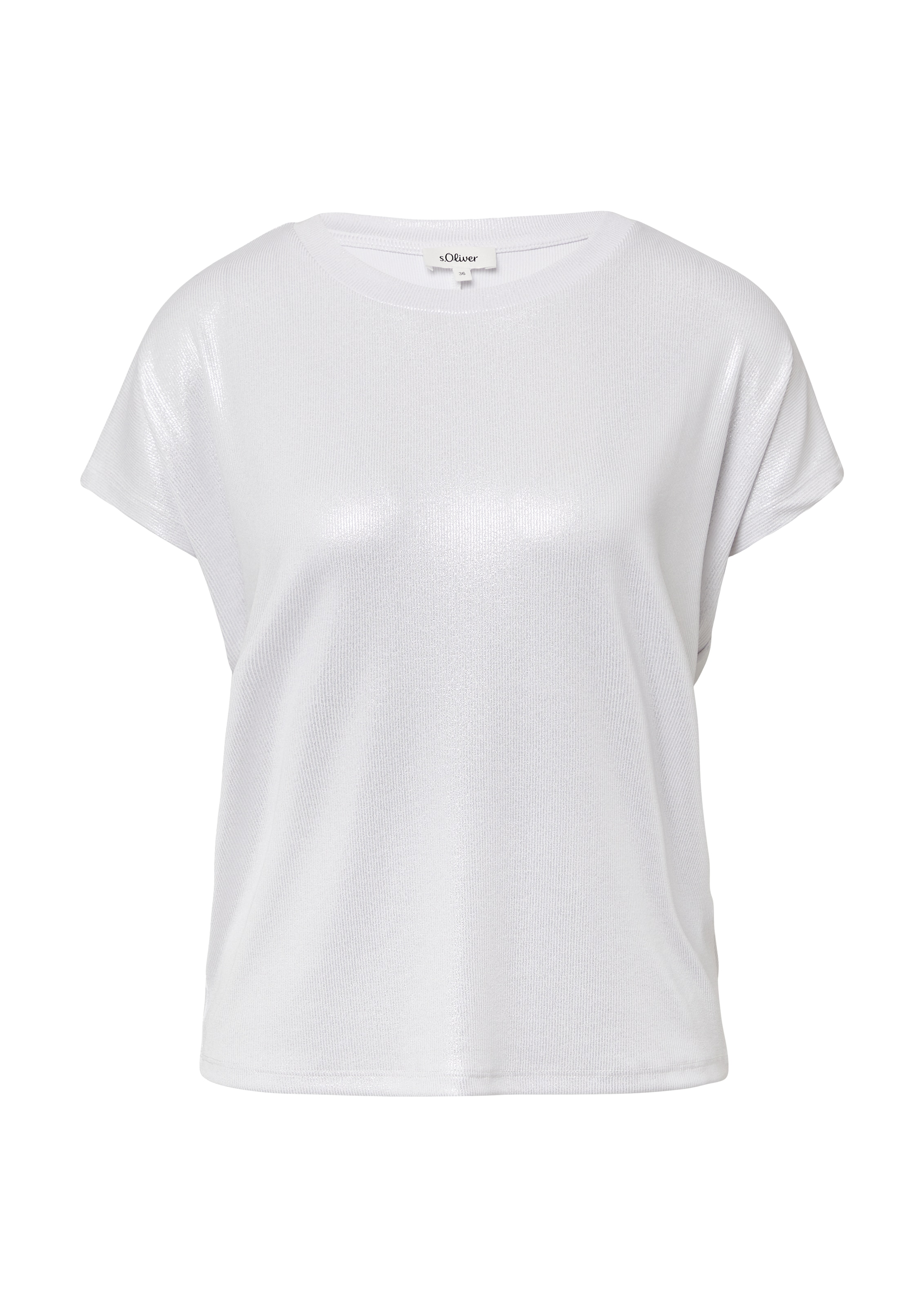 T-shirt s.Oliver en blanc : devant