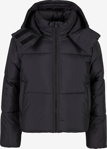 Urban Classics Winter jacket in Black: front