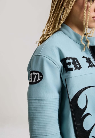 Ed Hardy Övergångsjacka ' Gothic Flames ' i blå