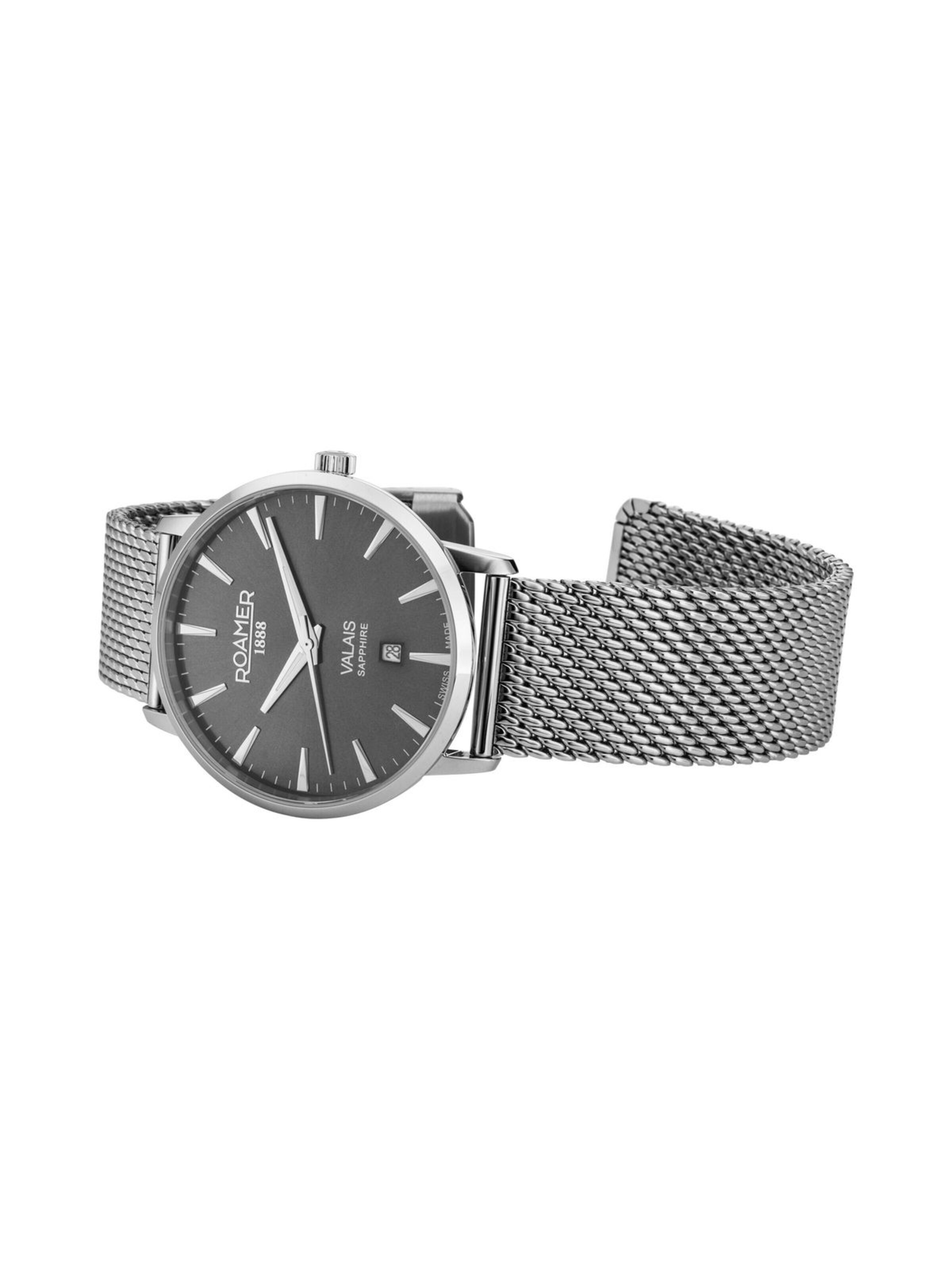Montre à affichage analogique Roamer en gris