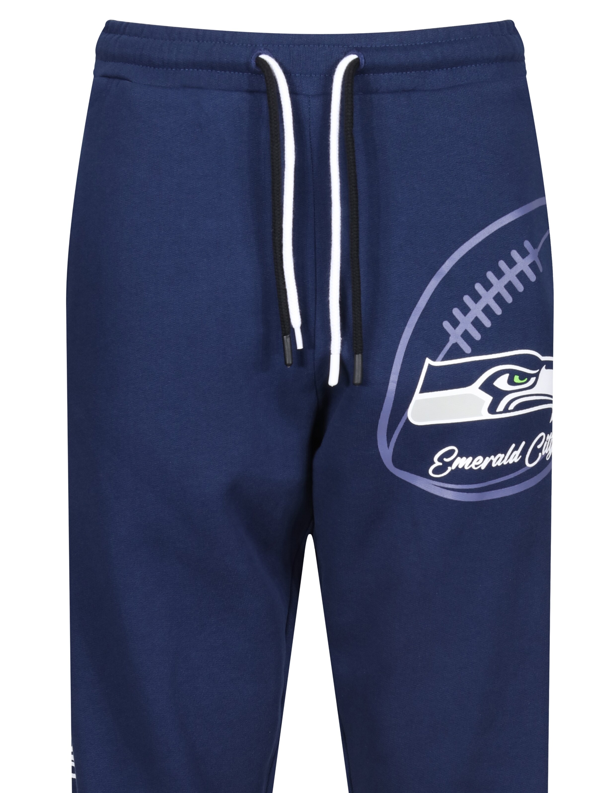 Recovered Tapered Sportbroek 'NFL Seahawks Emerald City' in Blauw