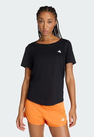 ADIDAS PERFORMANCE Functioneel shirt 'Essentials' in Zwart: voorkant