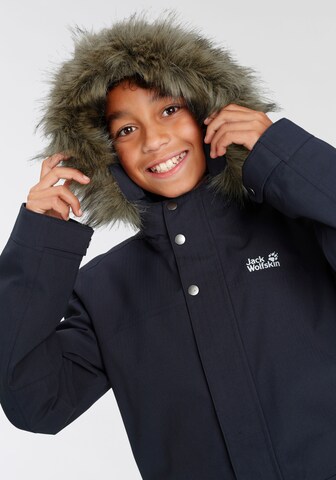 mėlyna JACK WOLFSKIN Laisvalaikio striukė 'Elk Island'