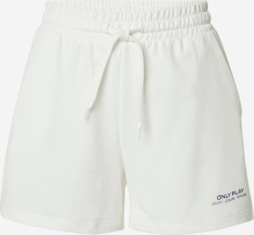 Regular Pantalon de sport 'ONPMae' ONLY PLAY en blanc : devant