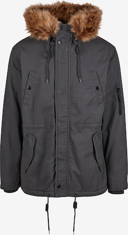 Parka di mezza stagione 'Fish Tail' di Brandit in grigio: frontale