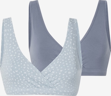 Lindex Maternity Bustier Still-BH in Blau: Vorderseite