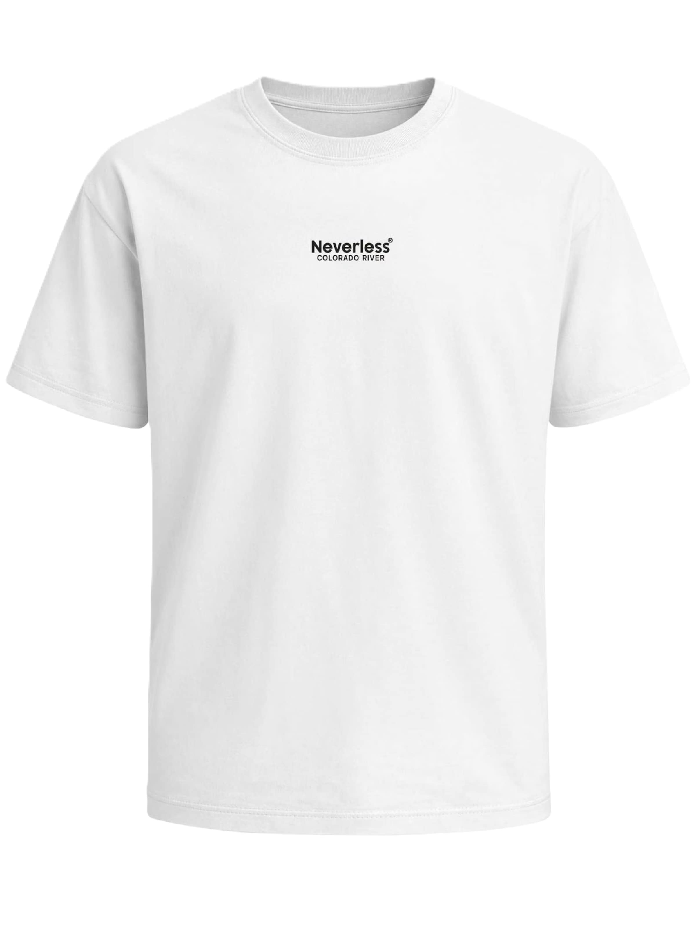Neverless Shirt 'Colorado River' in Weiß: Vorderseite