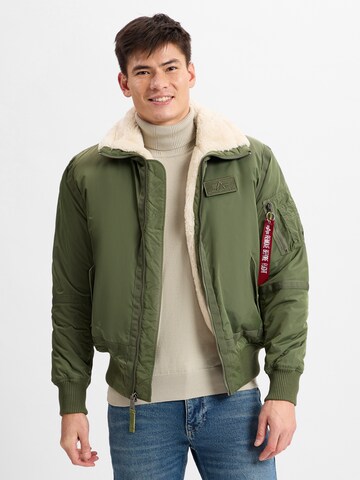 ALPHA INDUSTRIES Regular Fit Vinterjakke 'B15-3 TT' i grøn: forside