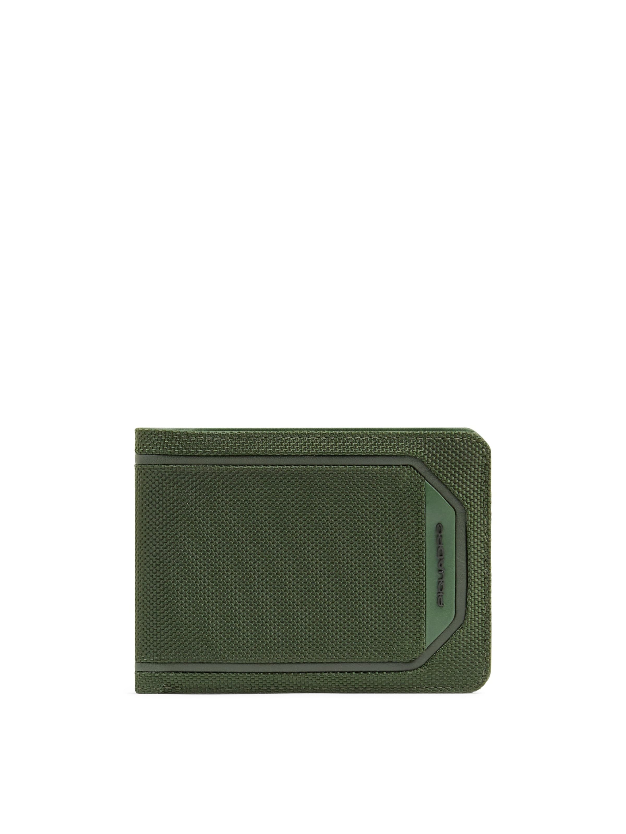 Piquadro Portemonnee in Groen: voorkant
