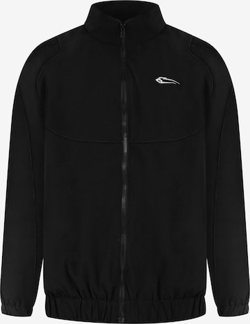 Smilodox Oversize Trainingsjacke Kyson in Schwarz: Vorderseite