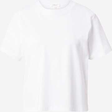 T-shirt s.Oliver en blanc : devant