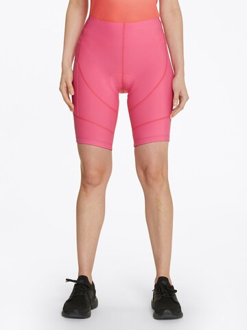 ZIENER Skinny Workout Pants in Pink: front