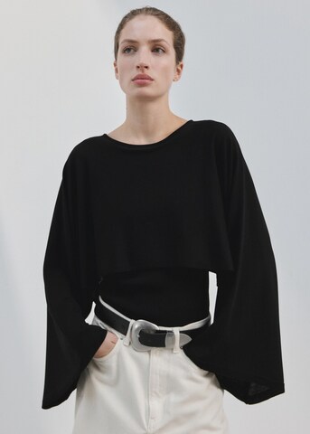 MANGO Cape 'Capote' in Black: front