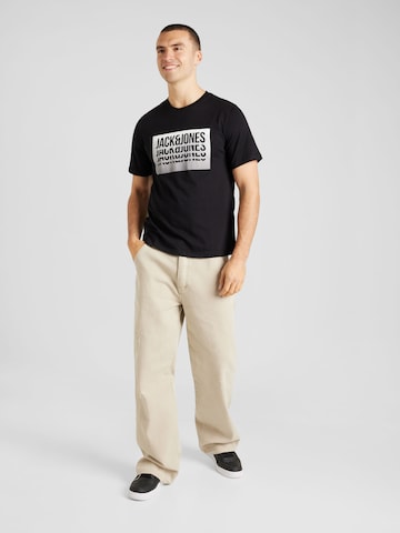 JACK & JONES - Camiseta 'FLINT' en negro