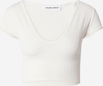 T-shirt 'Ellen' STUDIO SELECT en blanc : devant