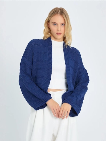 Cardigan 'Strickjacken' MixRay en bleu : devant