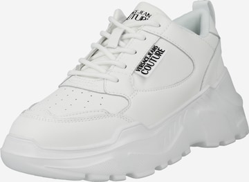 Versace Jeans Couture - Sapatilhas baixas 'SPEEDTRACK' em branco: frente