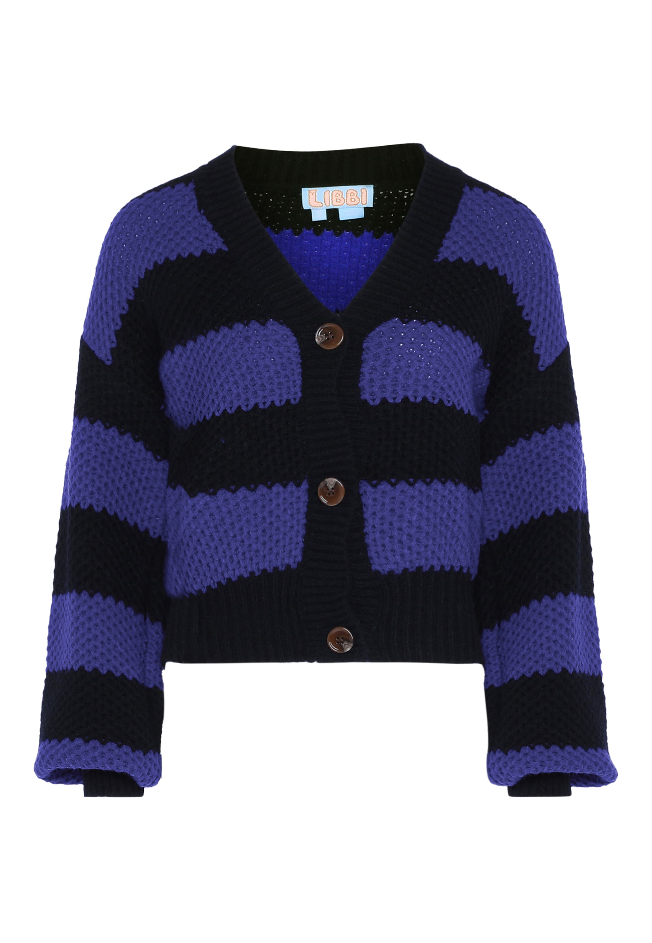Libbi - Casaco de malha em azul: frente