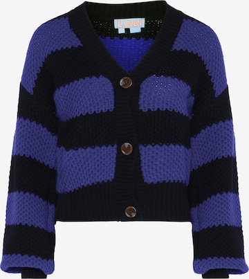 Libbi Knit Cardigan in Blue: front