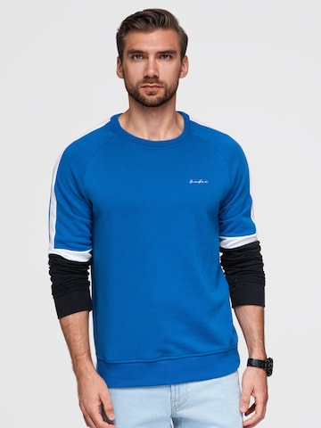 Sweat-shirt Ombre en bleu : devant