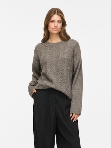 VILA - Jersey en gris: frente