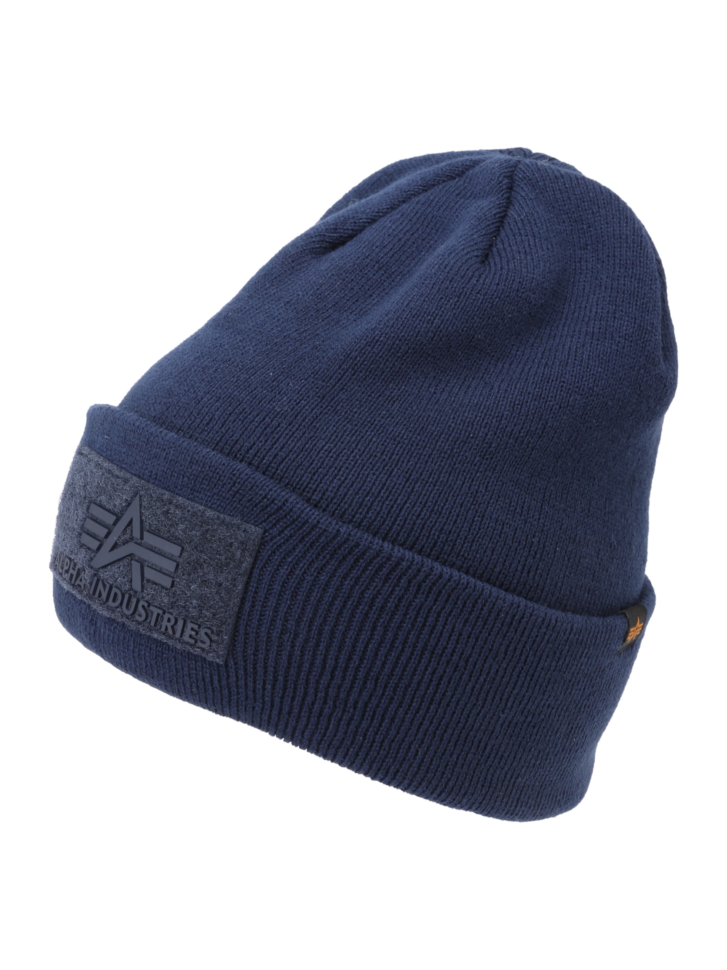 ALPHA INDUSTRIES Čepice – modrá: přední strana