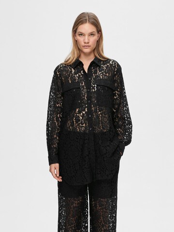 SELECTED FEMME Blouse in Zwart: voorkant