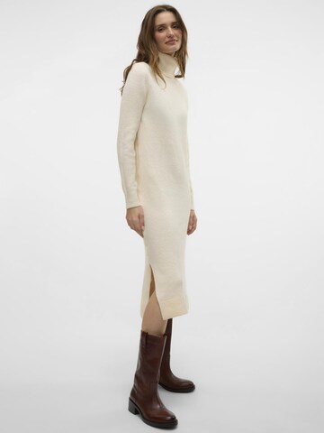 VERO MODA Knit dress 'BOOM' in Beige