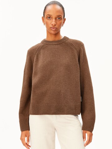 ARMEDANGELS Pullover in Braun: Vorderseite